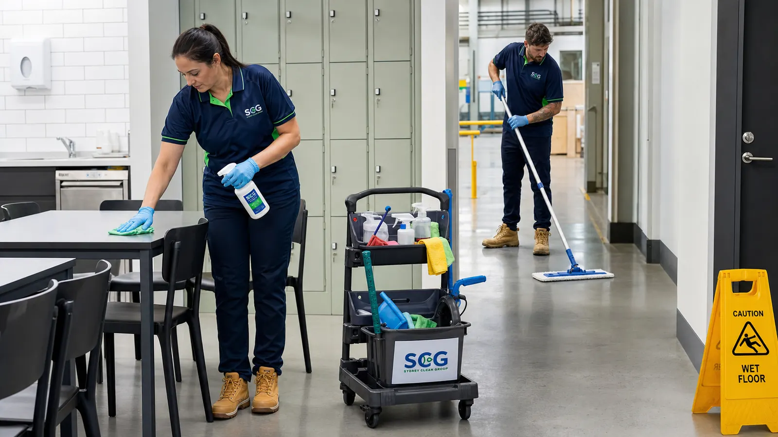 Warehouse Cleaning team at work in Sydney — Sydney Clean Group